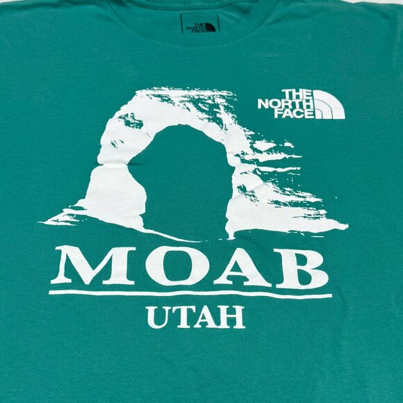 The North Face Men’s Moab Utah Graphic T-Shirt Green Medium Short Sleeve EUC - Picture 3 of 11